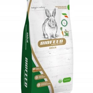 Pasza karma dla królika królików tuczowa granulat bez GMO 25kg Biofeed